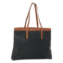 Salvatore Ferragamo Tote Bag PVC Leather Black Gold Auth ar13392-1