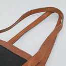Salvatore Ferragamo Tote Bag PVC Leather Black Gold Auth ar13392-9