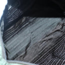 PRADA Tote Bag Nylon Beige Silver Auth ar13394-10