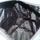 PRADA Tote Bag Nylon Beige Silver Auth ar13394-21