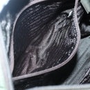 PRADA Tote Bag Nylon Beige Silver Auth ar13394-22