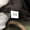 PRADA Tote Bag Nylon Beige Silver Auth ar13394-11