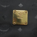 MCM Vicetos Logogram Shoulder Bag PVC Black Auth ar13398-12