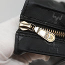 MCM Vicetos Logogram Shoulder Bag PVC Black Auth ar13398-10