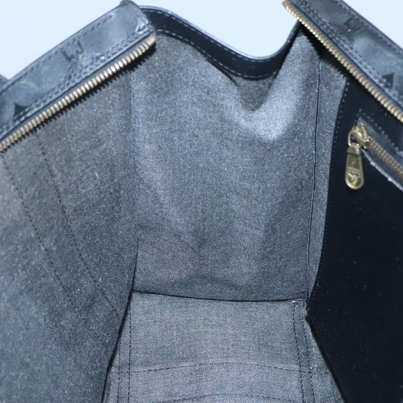 MCM Vicetos Logogram Shoulder Bag PVC Black Auth ar13398