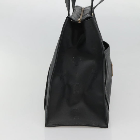 MCM Vicetos Logogram Shoulder Bag PVC Black Auth ar13398
