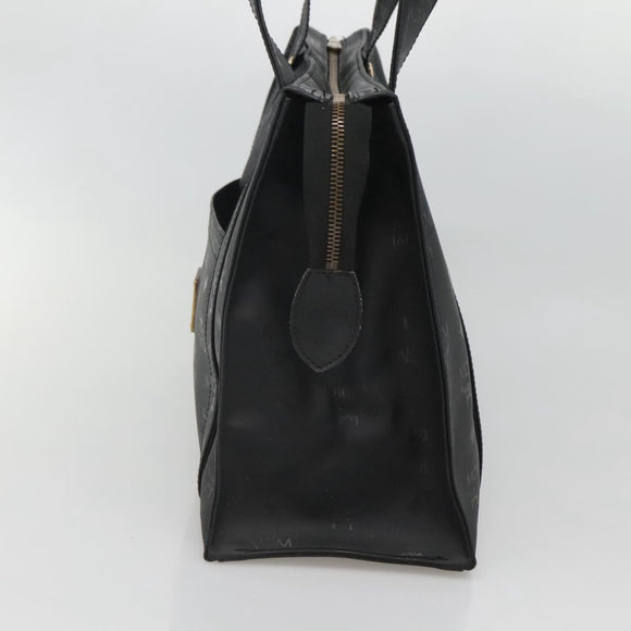 MCM Vicetos Logogram Shoulder Bag PVC Black Auth ar13398