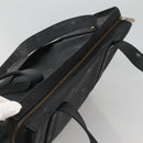MCM Vicetos Logogram Shoulder Bag PVC Black Auth ar13398-6