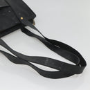 MCM Vicetos Logogram Shoulder Bag PVC Black Auth ar13398-7