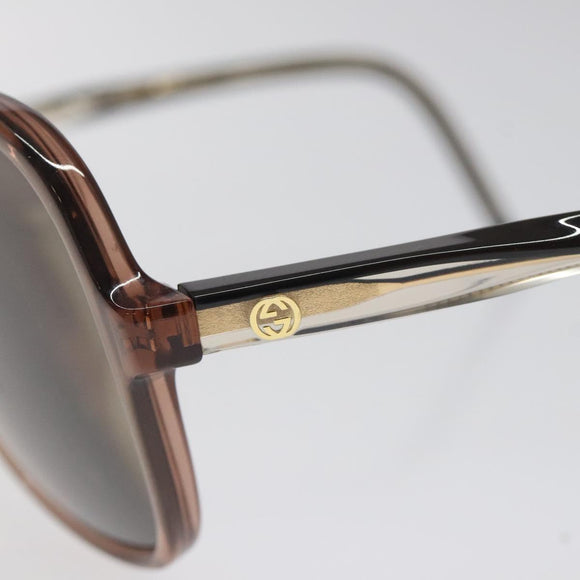 GUCCI Sunglasses plastic Brown Auth ar13400