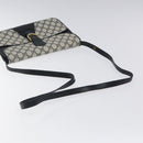 GUCCI GG Supreme Shoulder Bag PVC Navy Gold Auth ar13402-7