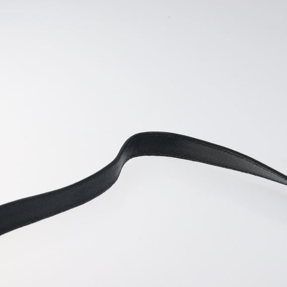 GUCCI GG Supreme Shoulder Bag PVC Navy Gold Auth ar13402