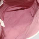Christian Dior Trotter Canvas Tote Bag Pink Silver Auth ar13412-10
