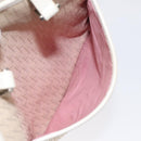 Christian Dior Trotter Canvas Tote Bag Pink Silver Auth ar13412-11