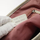 Christian Dior Trotter Canvas Tote Bag Pink Silver Auth ar13412-12