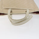 Christian Dior Trotter Canvas Tote Bag Pink Silver Auth ar13412-7