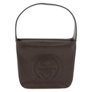 GUCCI Hand Bag Patent leather Brown Auth ar13416-2