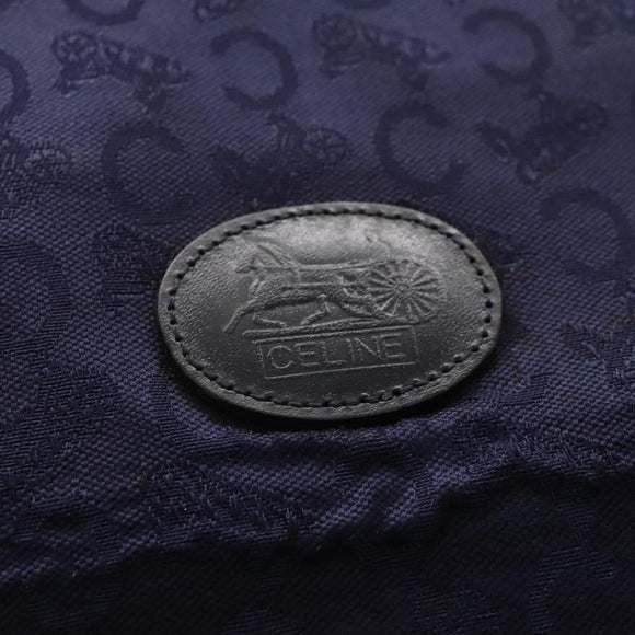 CELINE C Sulky Hand Bag Canvas Navy Auth ar13420
