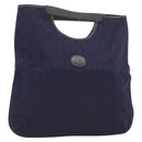 CELINE C Sulky Hand Bag Canvas Navy Auth ar13420-1
