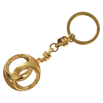 CHANEL COCO Mark Key Ring metal Gold CC Auth ar13427 - 0