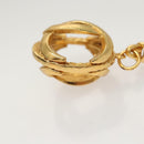 CHANEL COCO Mark Key Ring metal Gold CC Auth ar13427-6