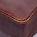 CARTIER Must Line Hand Bag Leather 2way Wine Red Gold Auth ar13434-11