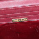 CARTIER Must Line Hand Bag Leather 2way Wine Red Gold Auth ar13434-22