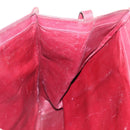 CARTIER Must Line Hand Bag Leather 2way Wine Red Gold Auth ar13434-25