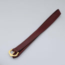 CARTIER Must Line Hand Bag Leather 2way Wine Red Gold Auth ar13434-26