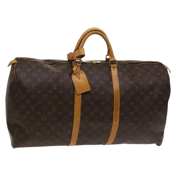 LOUIS VUITTON Monogram Keepall 60 Boston Bag M41422 LV Auth ar13437