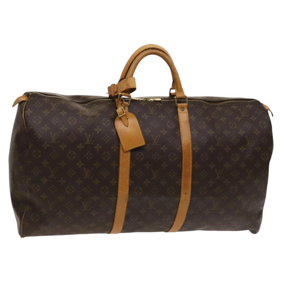 LOUIS VUITTON Monogram Keepall 60 Boston Bag M41422 LV Auth ar13437
