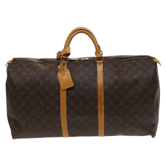 LOUIS VUITTON Monogram Keepall 60 Boston Bag M41422 LV Auth ar13437