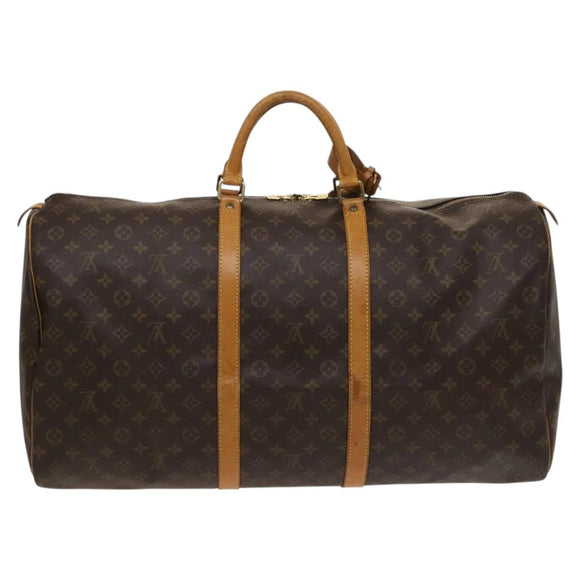 LOUIS VUITTON Monogram Keepall 60 Boston Bag M41422 LV Auth ar13437