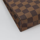 LOUIS VUITTON Damier Ebene Poche Toilette 26 Pouch N47543 LV Auth ar13444-16