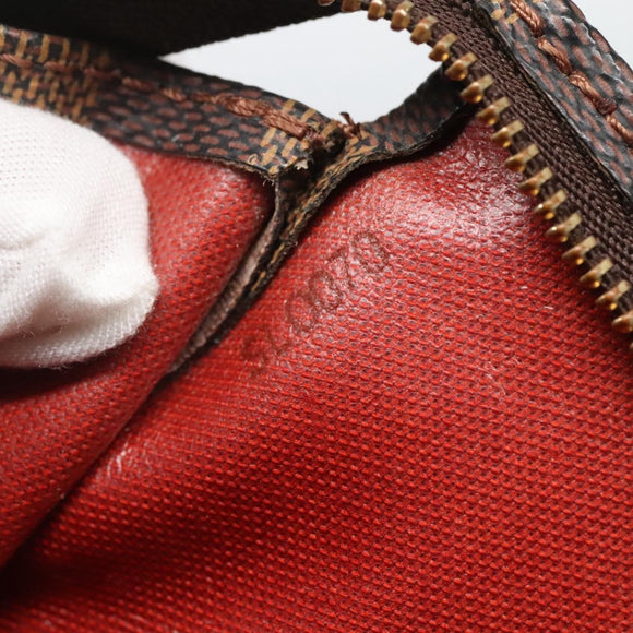 LOUIS VUITTON Damier Ebene Poche Toilette 26 Pouch N47543 LV Auth ar13444