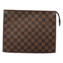 LOUIS VUITTON Damier Ebene Poche Toilette 26 Pouch N47543 LV Auth ar13444-13