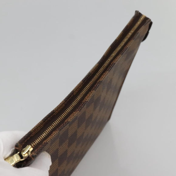 LOUIS VUITTON Damier Ebene Poche Toilette 26 Pouch N47543 LV Auth ar13444