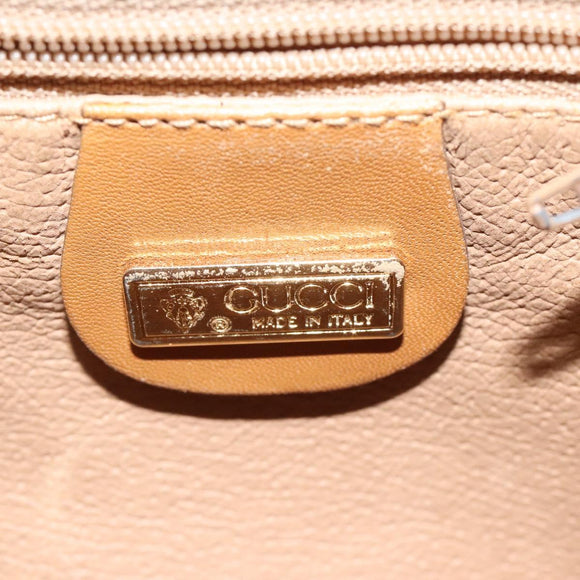 GUCCI Micro GG Supreme Shoulder Bag PVC Beige Gold 007 86 0044 Auth ar13456