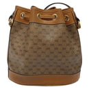 GUCCI Micro GG Supreme Shoulder Bag PVC Beige Gold 007 86 0044 Auth ar13456-2