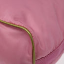 PRADA Hand Bag Nylon Pink Silver Auth ar13470-16