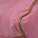 PRADA Hand Bag Nylon Pink Silver Auth ar13470-17