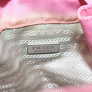 PRADA Hand Bag Nylon Pink Silver Auth ar13470-17