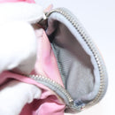 PRADA Hand Bag Nylon Pink Silver Auth ar13470-21