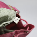 PRADA Hand Bag Nylon Pink Silver Auth ar13470-22