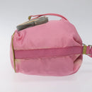 PRADA Hand Bag Nylon Pink Silver Auth ar13470-3