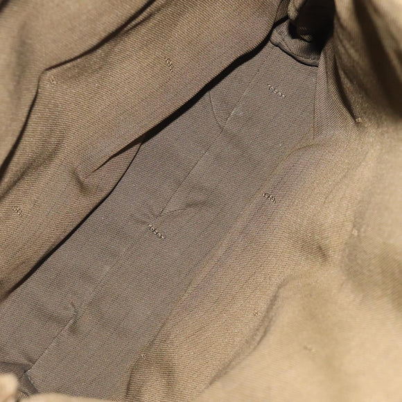 FENDI Zucca Canvas Hand Bag Black Brown gold Auth ar13475