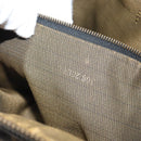 FENDI Zucca Canvas Hand Bag Black Brown gold Auth ar13475-12