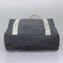 CHANEL Sports Tote Bag Nylon Gray White CC Auth ar13479-10