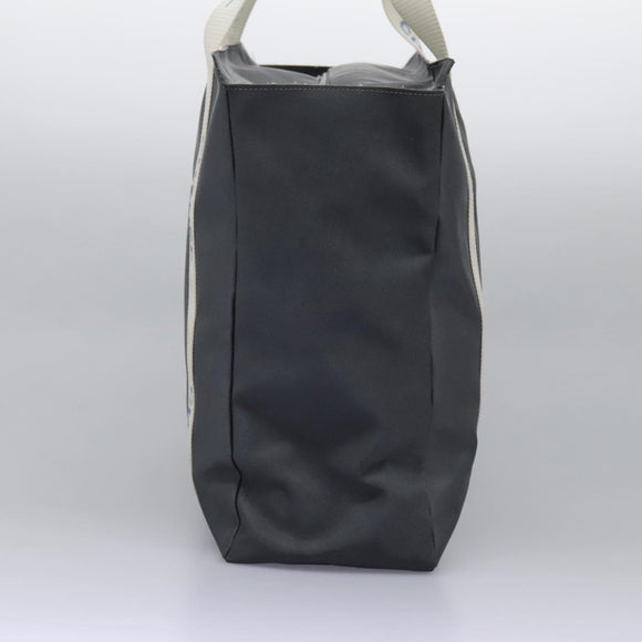 CHANEL Sports Tote Bag Nylon Gray White CC Auth ar13479