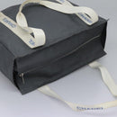 CHANEL Sports Tote Bag Nylon Gray White CC Auth ar13479-6